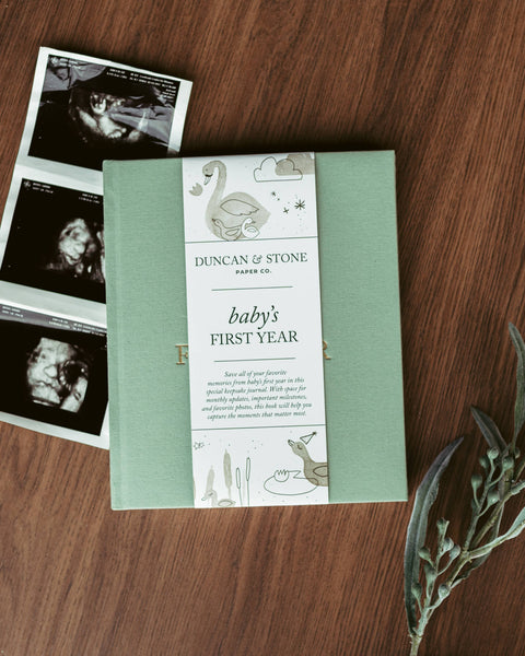Baby's First Year Memory Book | Cream