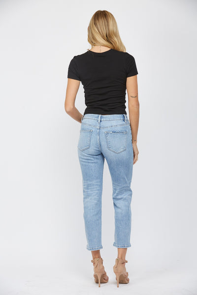 aubrey mid-rise straight leg jeans | glaucous