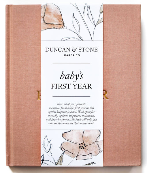 Baby's First Year Memory Book | Sky Blue