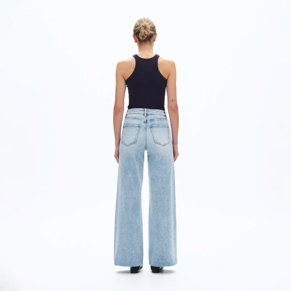 jensen high rise wide leg jeans | light wash
