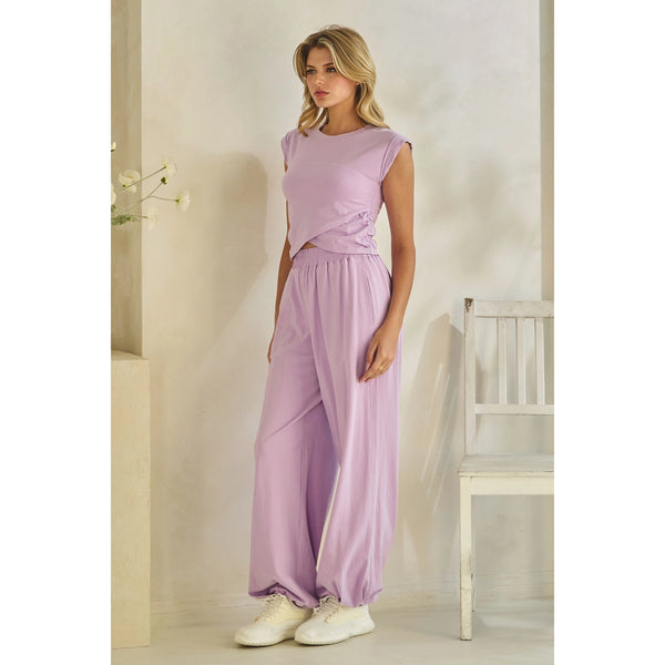 dash of sunshine sky drift lounge set | lilac