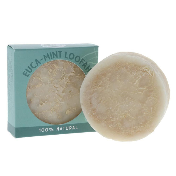 4.5 oz. exfoliating soap | euca-mint loofah
