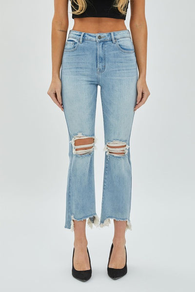 indy cropped flare jeans | medium wash