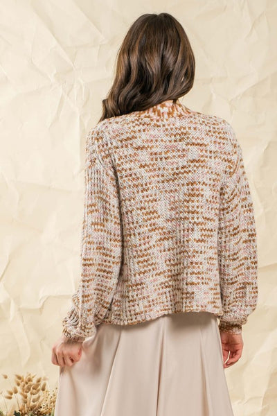 touch of fall cardigan | rust multi