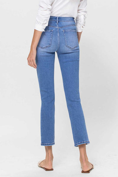 jeanne high rise slim straight jeans | perfect for now