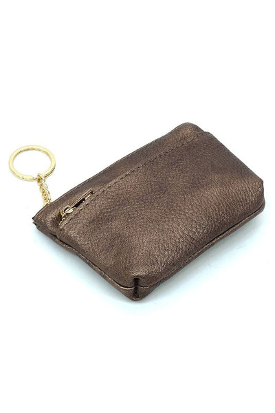 coin purse keychain | bronze