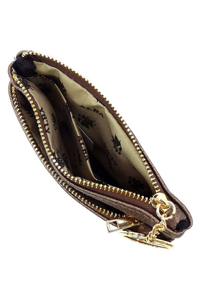 coin purse keychain | bronze