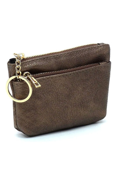 coin purse keychain | bronze