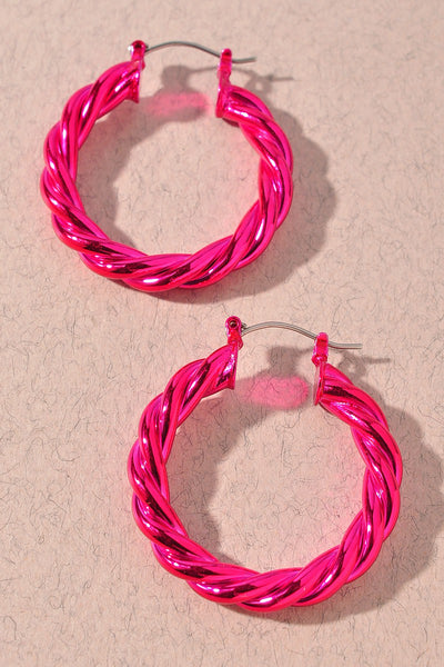 metallic metal pincatch hoops | small
