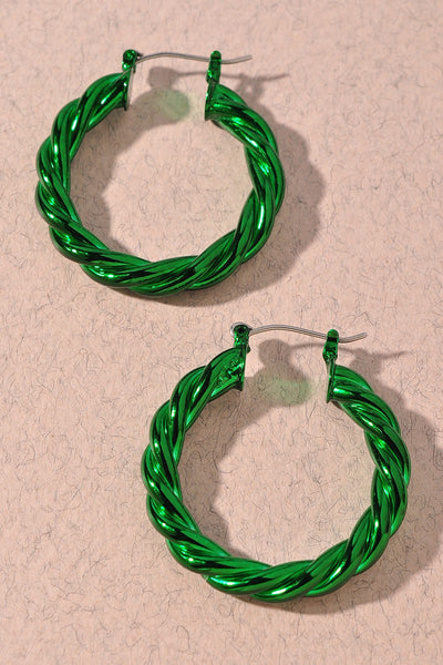 metallic metal pincatch hoops | small