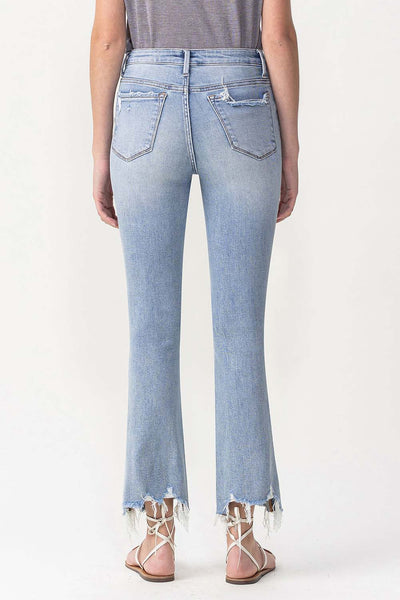 colin high rise crop flare jeans | handy