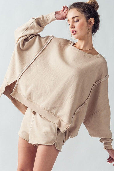 brand new day oversized pullover | pumice