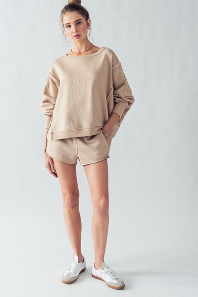 brand new day oversized pullover | pumice