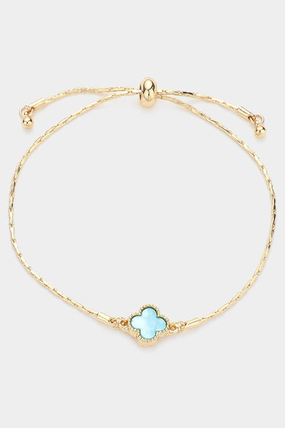 adjustable quatrefoil bracelet!