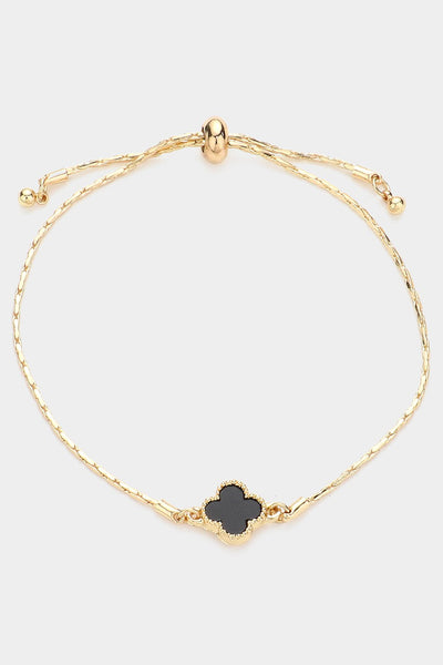 adjustable quatrefoil bracelet!