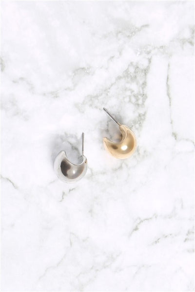 puffy dome earrings!