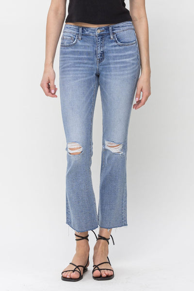 alison mid-rise kick flare jeans | triumph