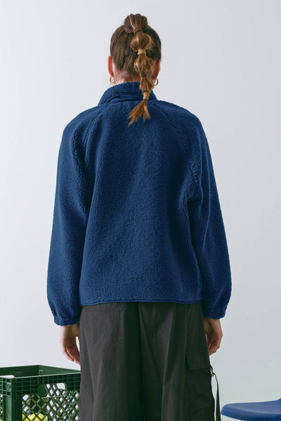 let's get lost fleece jacket | royal blue