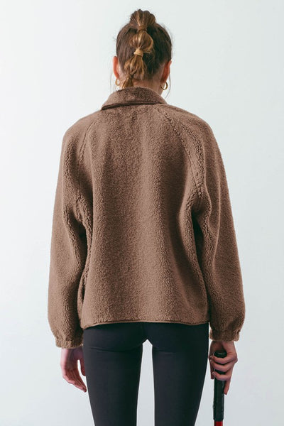 let's get lost fleece jacket | mocha