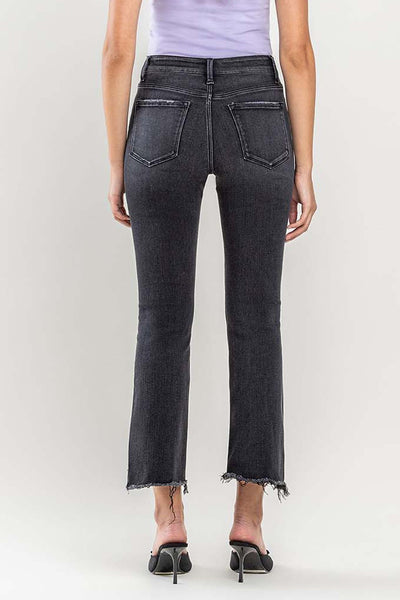 laynie high rise step hem crop flare jeans | righteousness