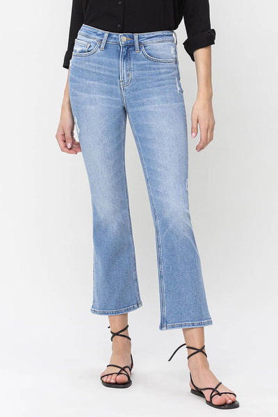 holland high rise crop flare jeans | sprightly