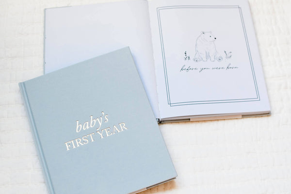 Baby's First Year Memory Book | Sage Green