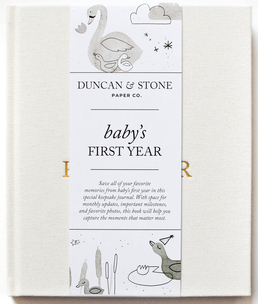 Baby's First Year Memory Book | Sage Green