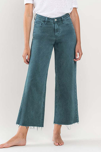 olivia high rise wide leg jeans | balsam