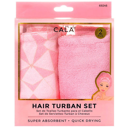 hair turban set | pink