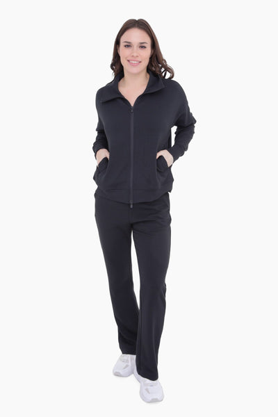 never let go high-waist pants | black