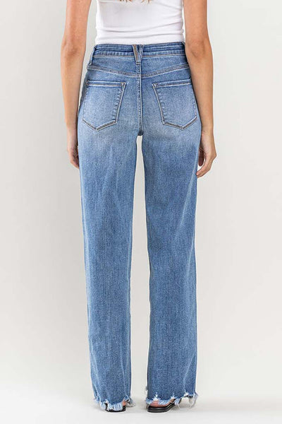 robbie super high rise loose fit jeans | medium denim