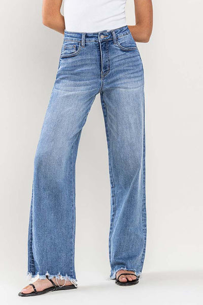 robbie super high rise loose fit jeans | medium denim