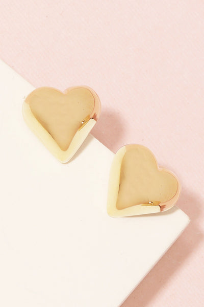 simple heart earrings!