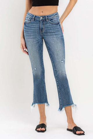 miranda mid-rise distressed jeans | medium wash