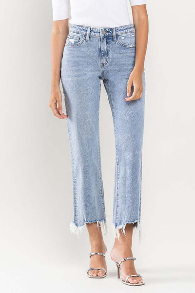 kendall high rise cropped dad jeans | venerate