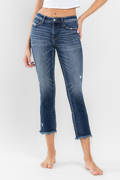 ashley low rise slim straight jeans | stunned