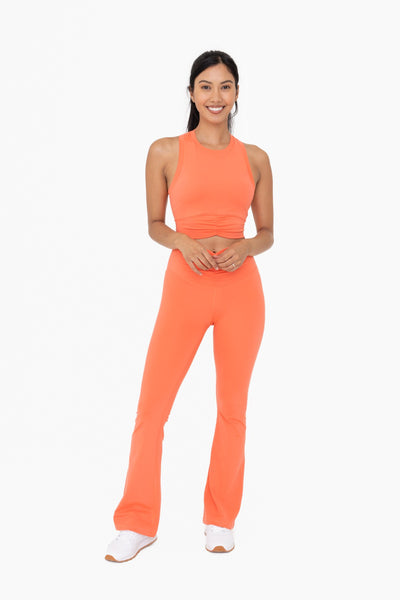 set the pace scrunch top | hot coral