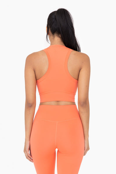 set the pace scrunch top | hot coral