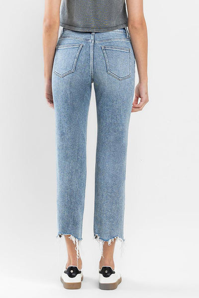 emery high rise crop straight jeans | ergonomical