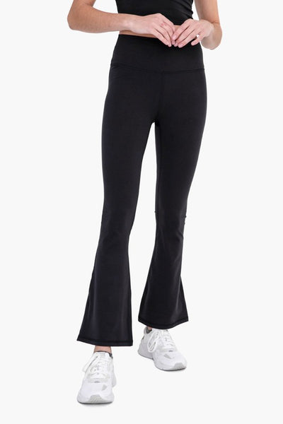 venice high-waist flare yoga pants | black