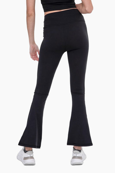 venice high-waist flare yoga pants | black