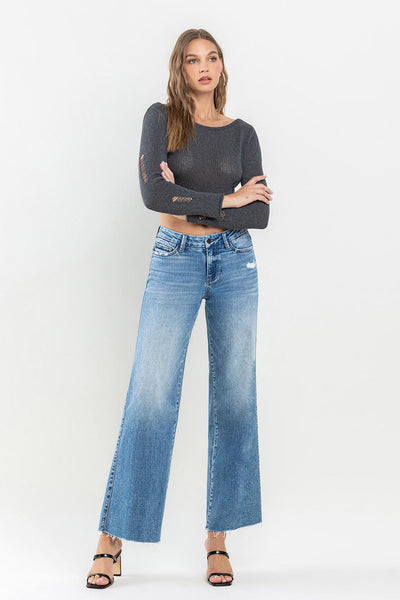 olivia mid rise wide leg jeans | vouchsafe
