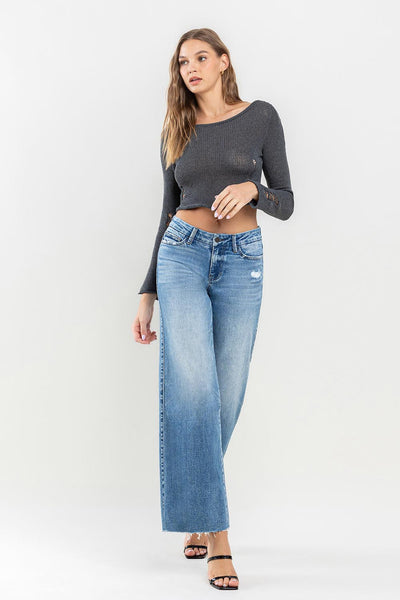 olivia mid rise wide leg jeans | vouchsafe