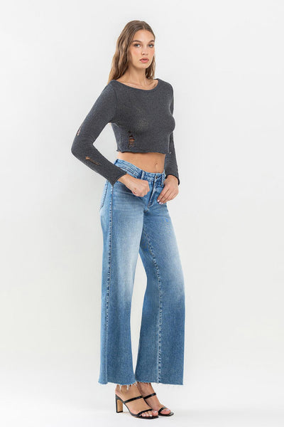 olivia mid rise wide leg jeans | vouchsafe
