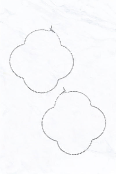 big quatrefoil open hoops!