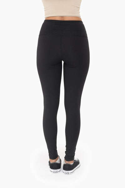 essential solid leggings | black