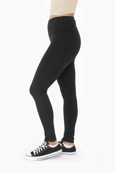 essential solid leggings | black