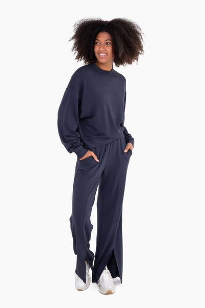 become your best crewneck top | navy