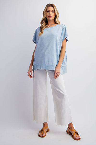 change it up mineral wash top | cielo