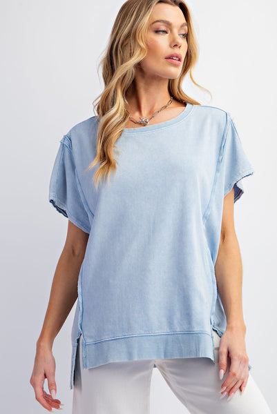 change it up mineral wash top | cielo